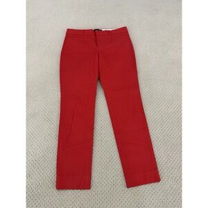 banana republic women red sloan pants size 4